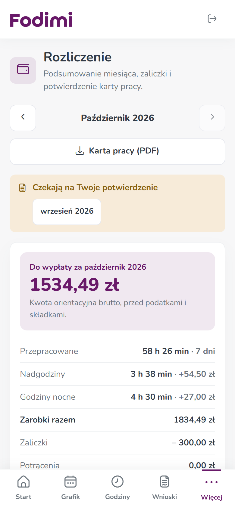 Rozliczenie na telefonie — przypomnienie Czekają na Twoje potwierdzenie i kwota do wypłaty za miesiąc