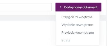 Rodzaje dokumentów magazynowych